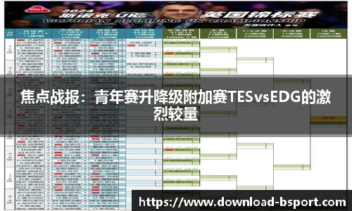 焦点战报：青年赛升降级附加赛TESvsEDG的激烈较量